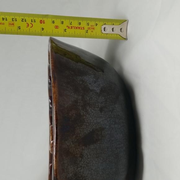 Antique Redware Large Fluted Tube Baking Pan - Picture 6 of 15